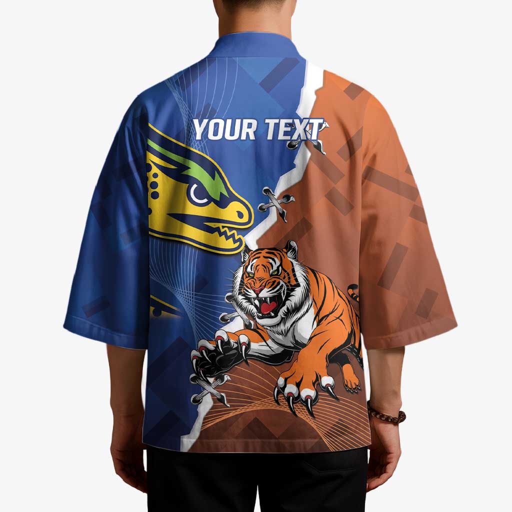 Personalised Tigers and Eels Rugby Kimono Dynamic Style