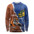 Personalised Tigers and Eels Rugby Long Sleeve Shirt Dynamic Style