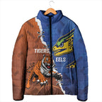 Personalised Tigers and Eels Rugby Padded Jacket Dynamic Style