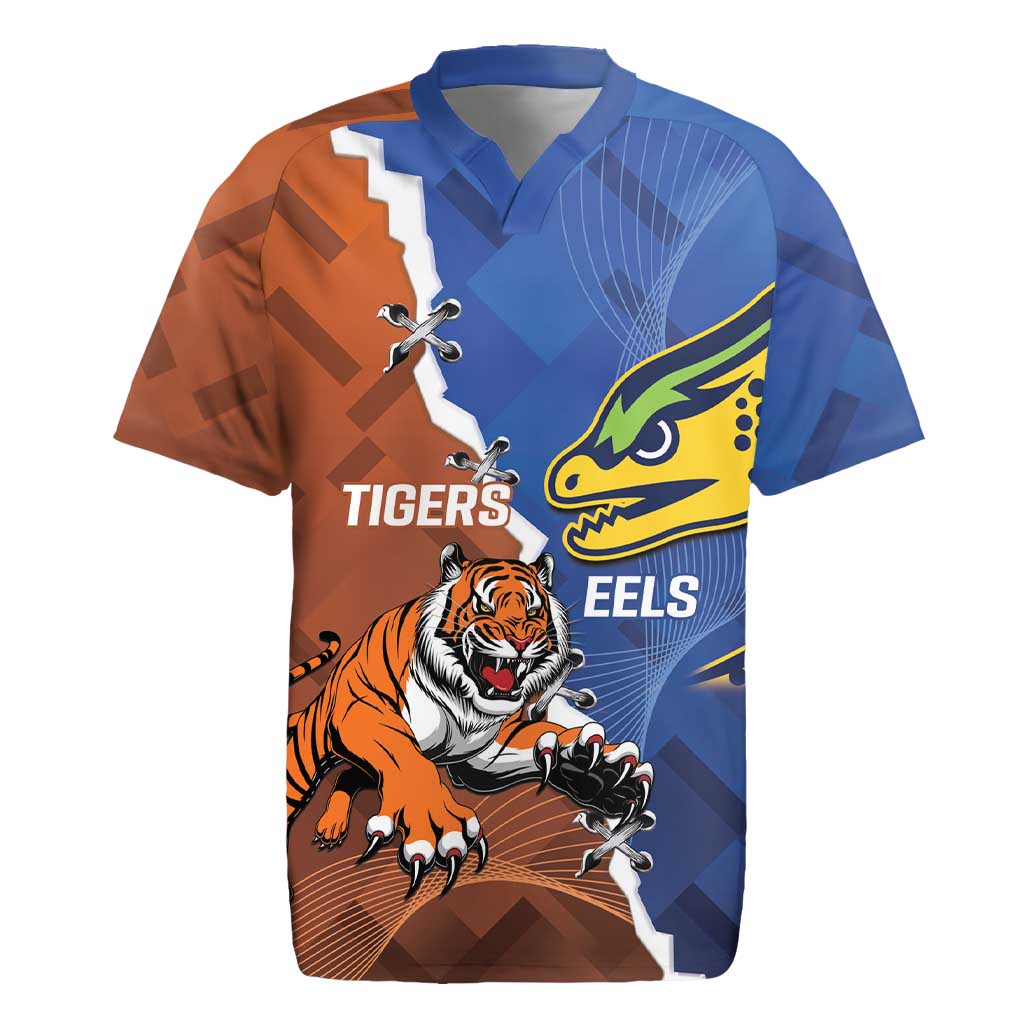 Personalised Tigers and Eels Rugby Rugby Jersey Dynamic Style