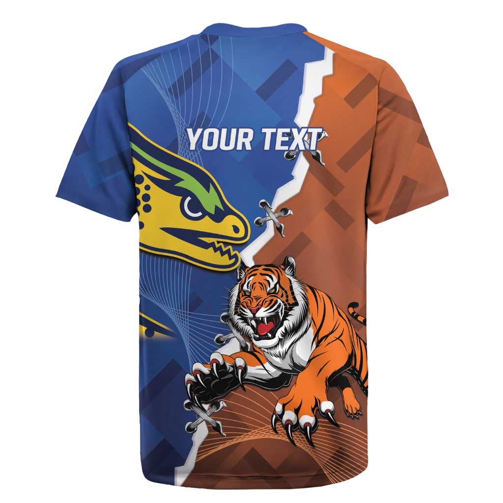 Personalised Tigers and Eels Rugby Rugby Jersey Dynamic Style