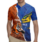 Personalised Tigers and Eels Rugby Rugby Jersey Dynamic Style