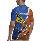 Personalised Tigers and Eels Rugby Rugby Jersey Dynamic Style