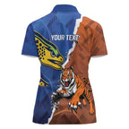 Personalised Tigers and Eels Rugby Women Polo Shirt Dynamic Style