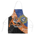 Personalised Tigers and Eels Rugby Apron Aboriginal Art