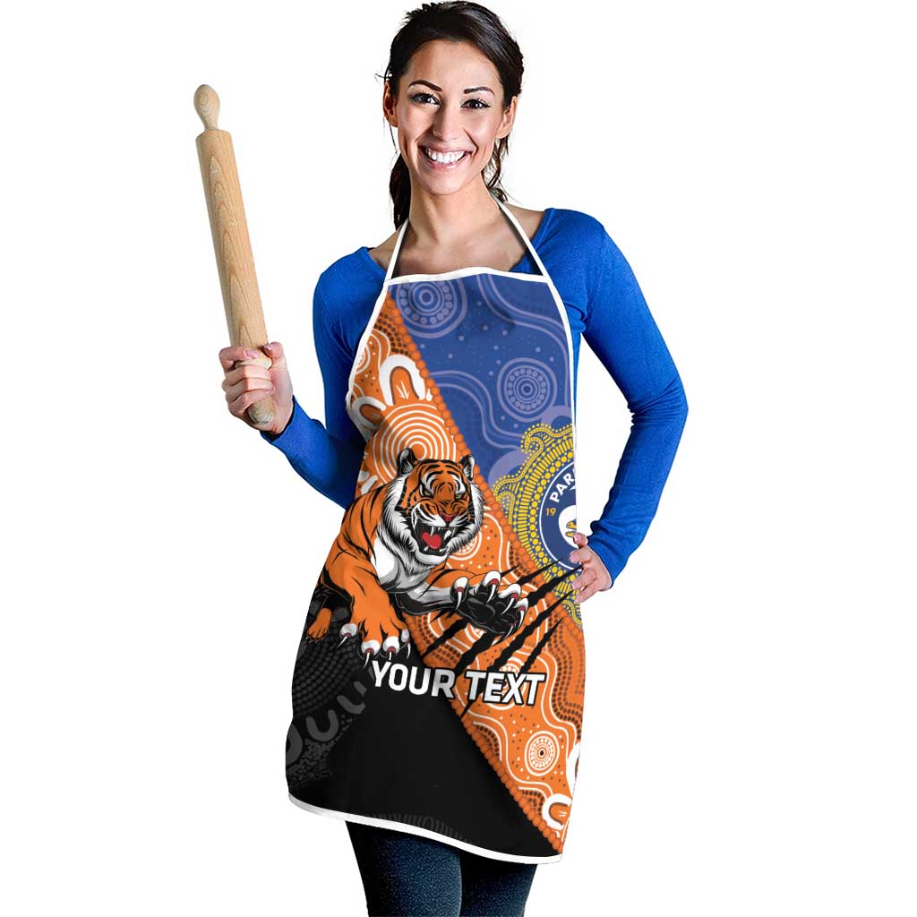 Personalised Tigers and Eels Rugby Apron Aboriginal Art