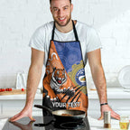 Personalised Tigers and Eels Rugby Apron Aboriginal Art