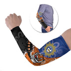 Personalised Tigers and Eels Rugby Arm Sleeves Aboriginal Art