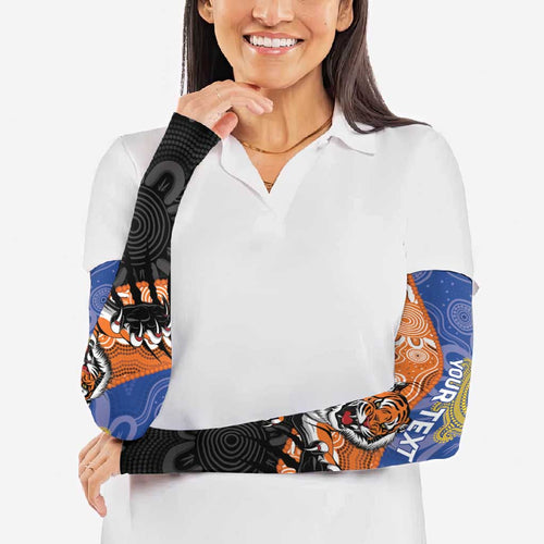 Personalised Tigers and Eels Rugby Arm Sleeves Aboriginal Art