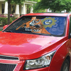 Personalised Tigers and Eels Rugby Auto Sun Shade Aboriginal Art