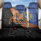 Personalised Tigers and Eels Rugby Back Car Seat Cover Aboriginal Art