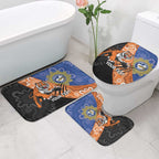 Personalised Tigers and Eels Rugby Bathroom Set Aboriginal Art