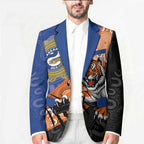 Personalised Tigers and Eels Rugby Blazer Aboriginal Art