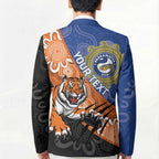 Personalised Tigers and Eels Rugby Blazer Aboriginal Art