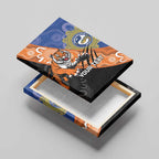 Personalised Tigers and Eels Rugby Canvas Wall Art Aboriginal Art