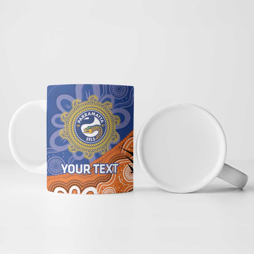 Personalised Tigers and Eels Rugby Ceramic Mug Aboriginal Art