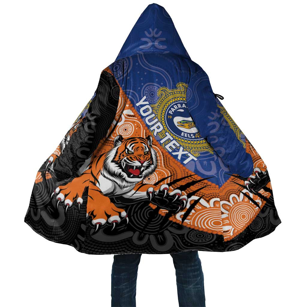 Personalised Tigers and Eels Rugby Cloak Aboriginal Art