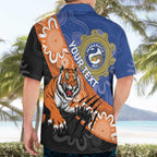 Personalised Tigers and Eels Rugby Hawaiian Shirt Aboriginal Art
