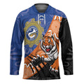 Personalised Tigers and Eels Rugby Hockey Jersey Aboriginal Art