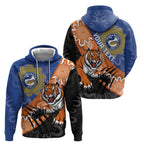 Personalised Tigers and Eels Rugby Hoodie Aboriginal Art