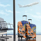 Personalised Tigers and Eels Rugby Luggage Cover Aboriginal Art