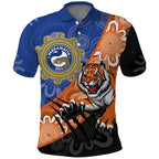 Personalised Tigers and Eels Rugby Polo Shirt Aboriginal Art