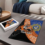 Personalised Tigers and Eels Rugby Puzzle Aboriginal Art