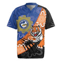 Personalised Tigers and Eels Rugby Rugby Jersey Aboriginal Art