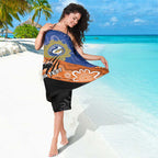 Personalised Tigers and Eels Rugby Sarong Aboriginal Art