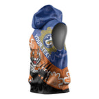 Personalised Tigers and Eels Rugby Sleeveless Hoodie Aboriginal Art