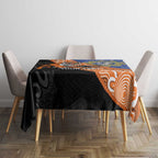 Personalised Tigers and Eels Rugby Tablecloth Aboriginal Art