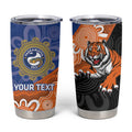Personalised Tigers and Eels Rugby Tumbler Cup Aboriginal Art