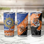 Personalised Tigers and Eels Rugby Tumbler Cup Aboriginal Art