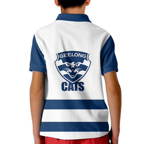 geelong-football-2023-kid-polo-shirt-go-cats-white-sporty-style