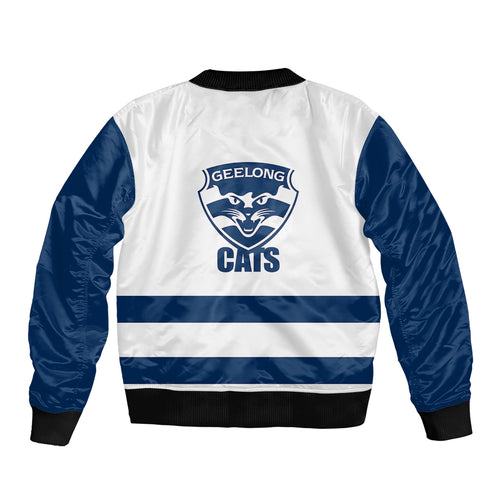 geelong-football-2023-sleeve-zip-bomber-jacket-go-cats-white-sporty-style