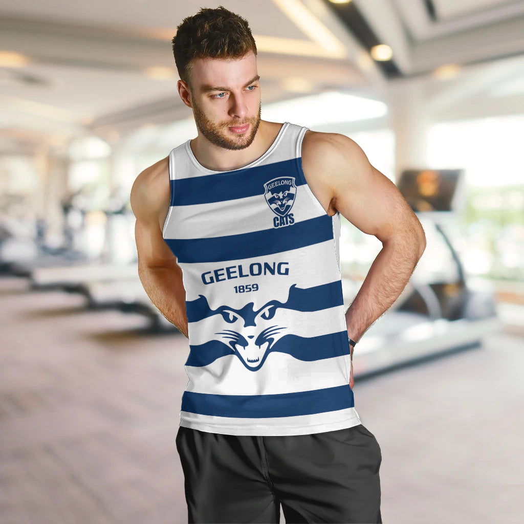 personalised-geelong-football-2023-men-tank-top-go-cats-white-sporty-style