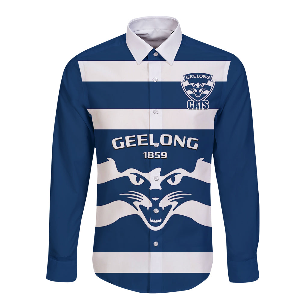 geelong-football-2023-long-sleeve-button-shirt-go-cats-navy-blue-sporty-style