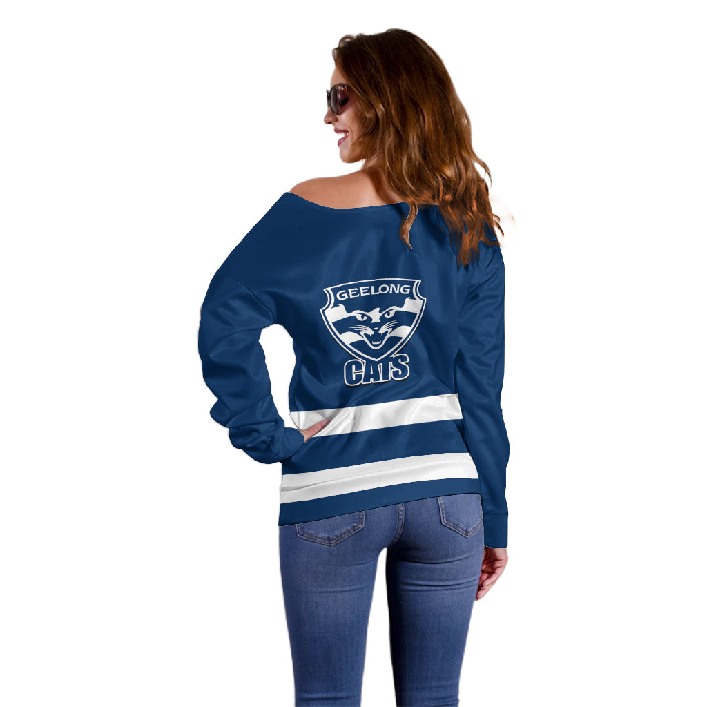 geelong-football-2023-off-shoulder-sweater-go-cats-navy-blue-sporty-style