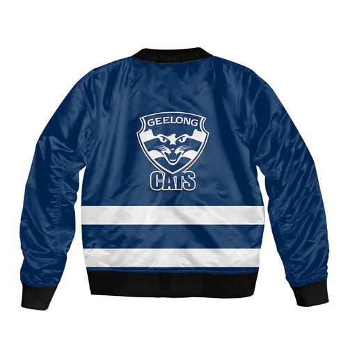 geelong-football-2023-sleeve-zip-bomber-jacket-go-cats-navy-blue-sporty-style