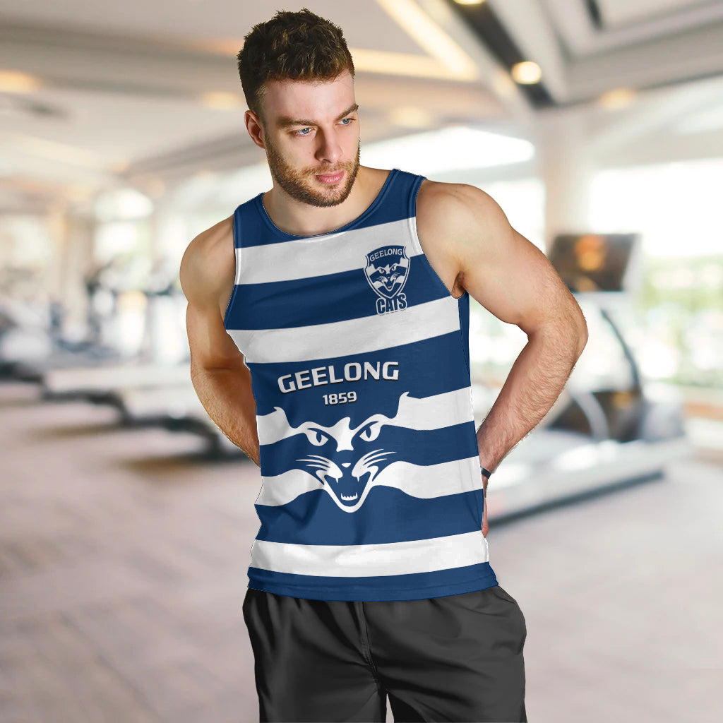 personalised-geelong-football-2023-men-tank-top-go-cats-navy-blue-sporty-style