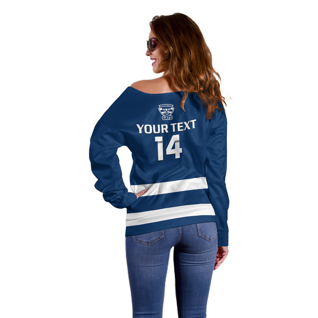 personalised-geelong-football-2023-off-shoulder-sweater-go-cats-navy-blue-sporty-style