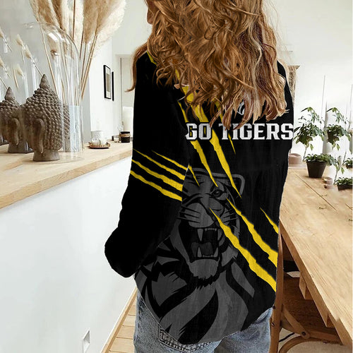 Richmond Football 2023 Women Casual Shirt Go Tigers Sporty Style LT14