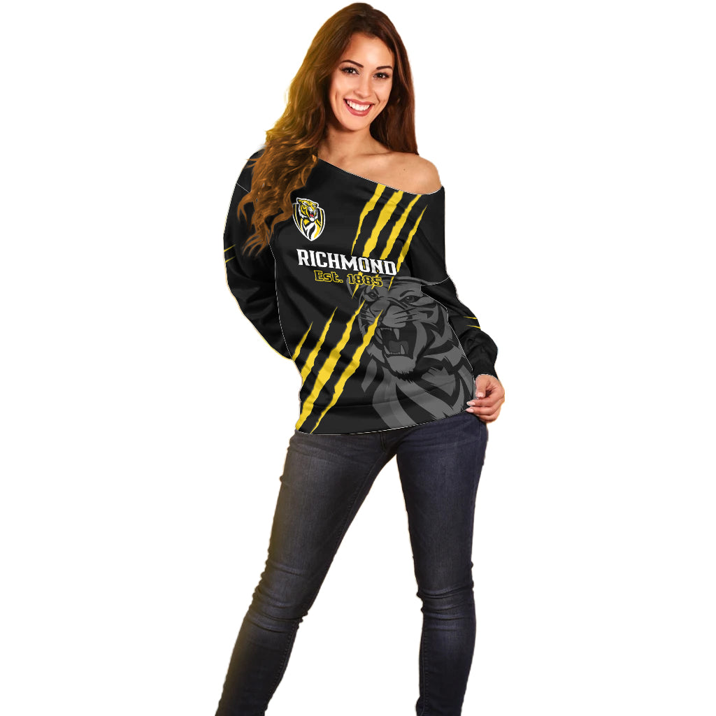 personalised-richmond-football-2023-off-shoulder-sweater-go-tigers-sporty-style