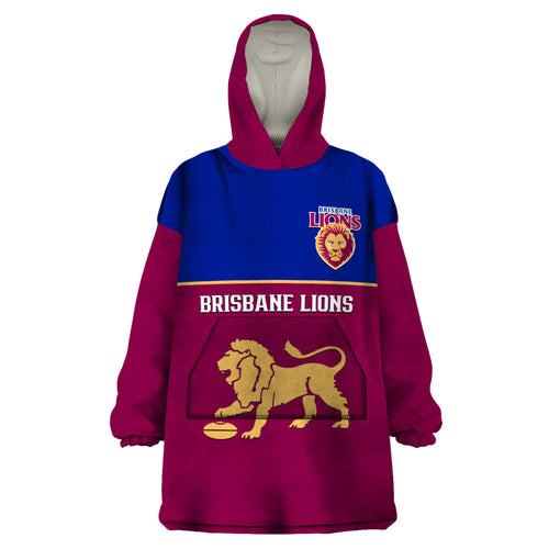 personalised-brisbane-lions-football-2023-wearable-blanket-hoodie-sporty-maroon-version