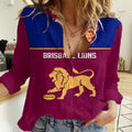 personalised-brisbane-lions-football-2023-women-casual-shirt-sporty-maroon-version