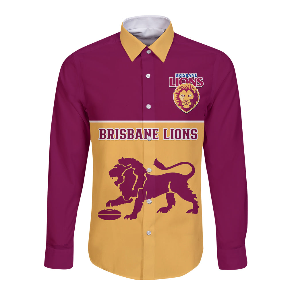 personalised-brisbane-lions-football-2023-long-sleeve-button-shirt-sporty-gold-version