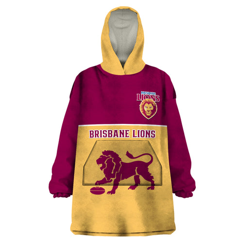 personalised-brisbane-lions-football-2023-wearable-blanket-hoodie-sporty-gold-version