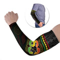 Penrith Panthers Rugby Custom Arm Sleeves 60 Years Anniversary Black Polynesian Aboriginal Art