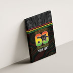 Penrith Panthers Rugby Custom Canvas Wall Art 60 Years Anniversary Black Polynesian Aboriginal Art