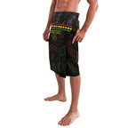 Penrith Panthers Rugby Custom Lavalava 60 Years Anniversary Black Polynesian Aboriginal Art